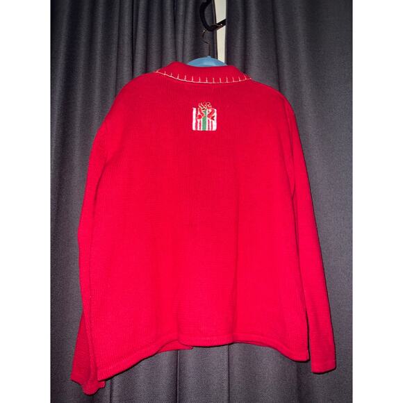 Ugly Christmas Sweater Cardigan Xmas Size Medium - Picture 3 of 3
